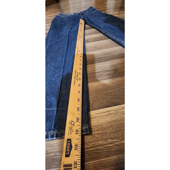 Vintage Tommy Hilfiger W32 Men's Straight Leg Jeans - Dark Wash. 1170 - Picture 3 of 9